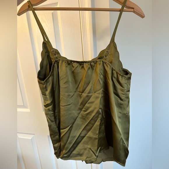 Green button up tank top, size s - Picture 3 of 3